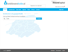 Tablet Screenshot of kerkdienstenfryslan.nl